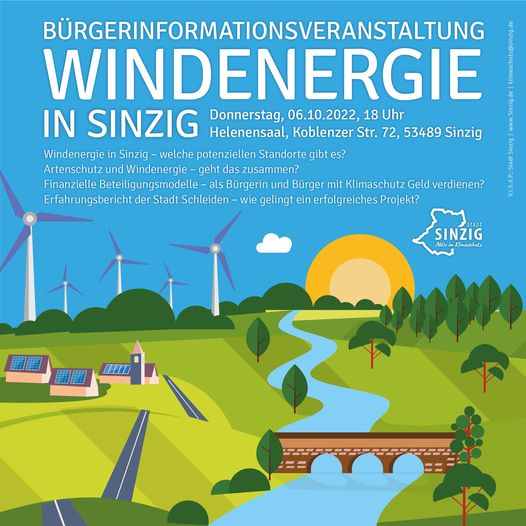 Bürgerinformationsveranstaltung Windenergie in Sinzig