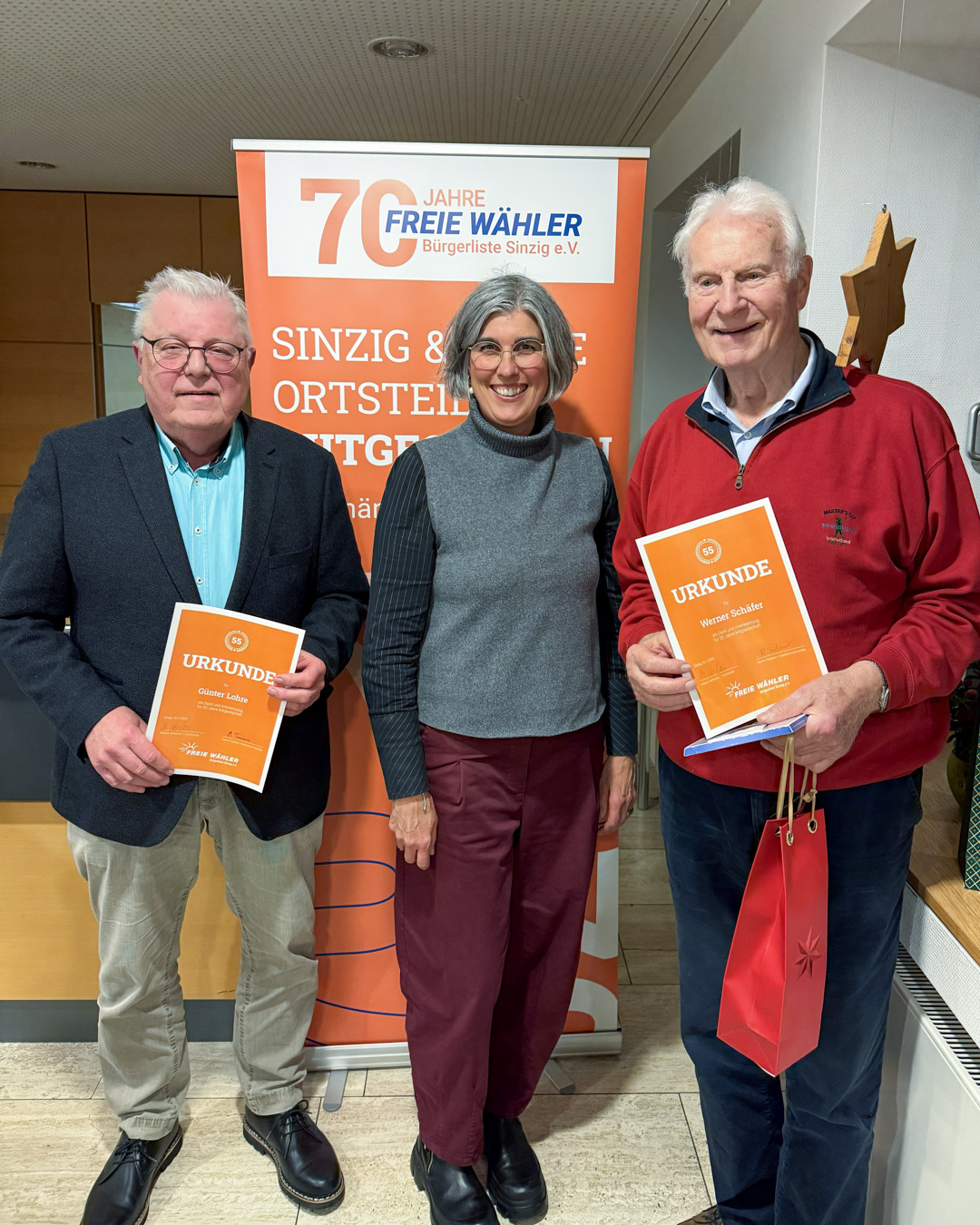 55 Jahre Treue zur FWG Bürgerliste Sinzig